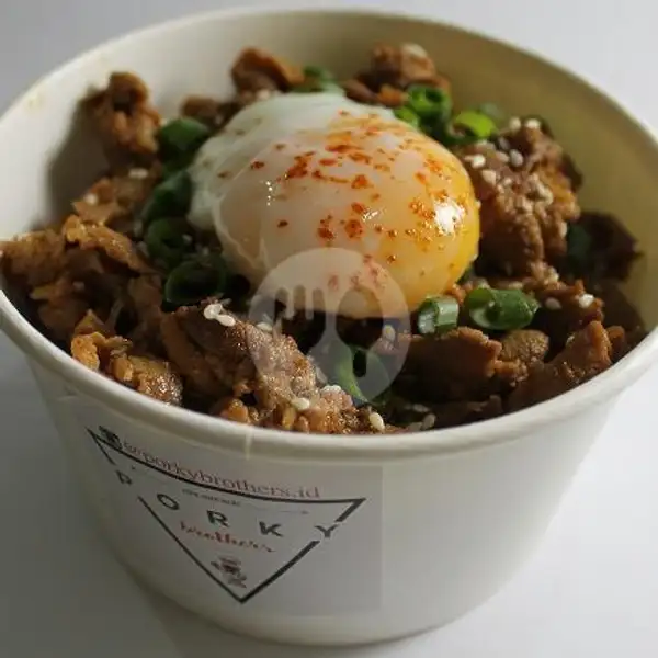 Bulgogi Pork (Rice) with half boiled egg | Porky Brothers, Boxx In
