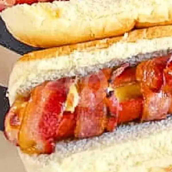 Bacon Wrap Cheese Hotdog | Oregano Kitchen, Canggu