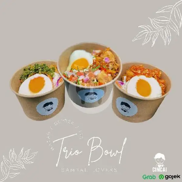 Trio Bowl (Free 1 Iced Tea) | Cincai Cafe, Baloi Kusuma