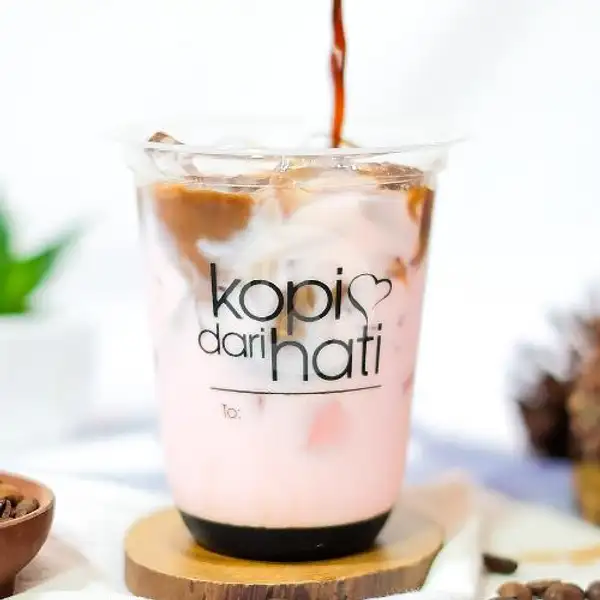 Ice Sweet Pink Coffe | Kopi Dari Hati Sukajadi