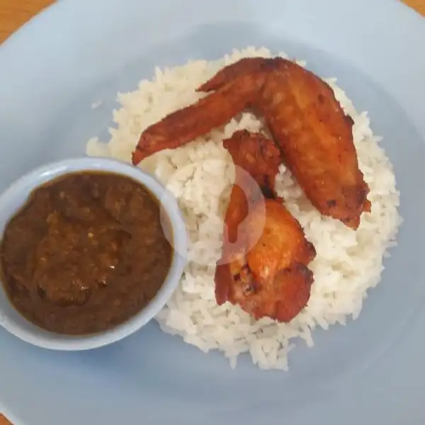 Ayam Goreng Sayap / Sayap Bawa 2pcs + Nasi | Hongta Karivan, Lubuk Baja
