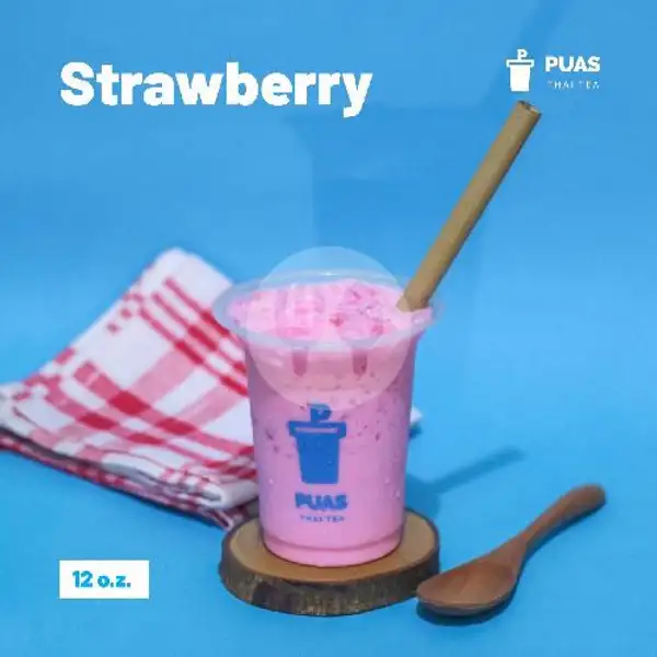 Strawberry Cup Small | Puas Thai Tea, Denpasar