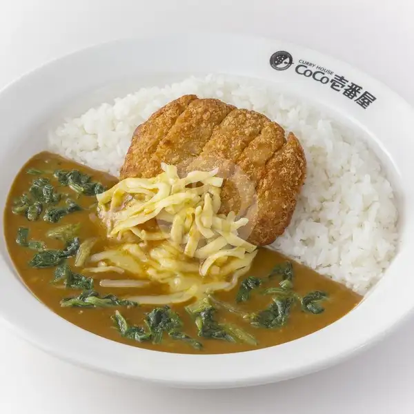 Minced Beef Cutlet, Spinach & Cheese Curry | Curry House Coco Ichibanya, Grand Indonesia