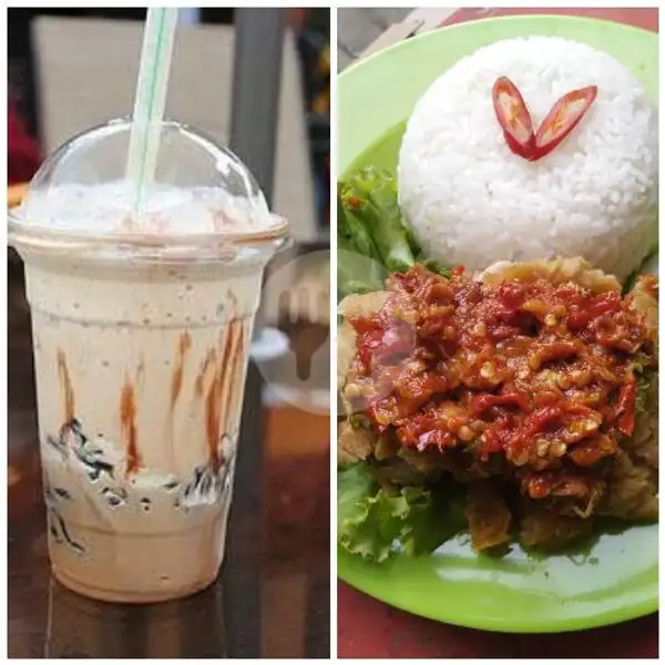 Paket Ayamg Geprek Nasi + Capcin | Warung Anggita, Kelapa