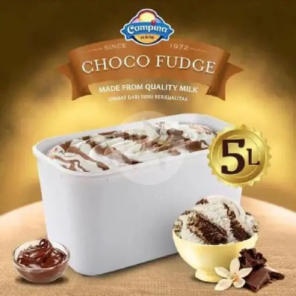 Ice Cream Campina Choco Fudge 5L | Nayra Ice Cream