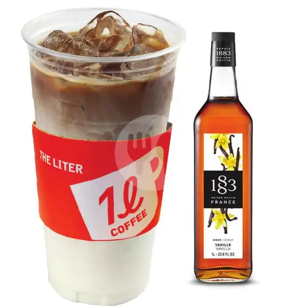 Vanilla Latte Ice  ( LITER Size 32 oz) | The Liter, Summarecon Bekasi