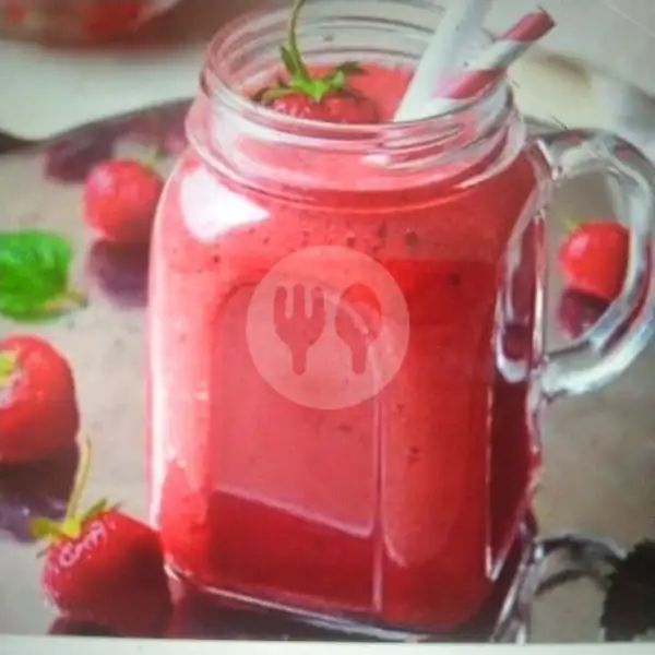 Juice Strawberry/ Strawberry Cold | Kopi Tiam Aling 35, Penjaringan