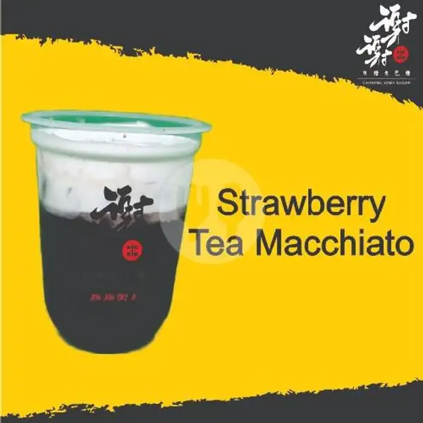 Strawberry Tea Macchiatto | Xie Xie, Pagarsih