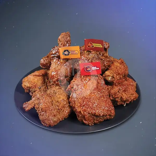 9 Pcs Moon Fried Chicken Ala Carte | Hangry All in One, Dipati Ukur