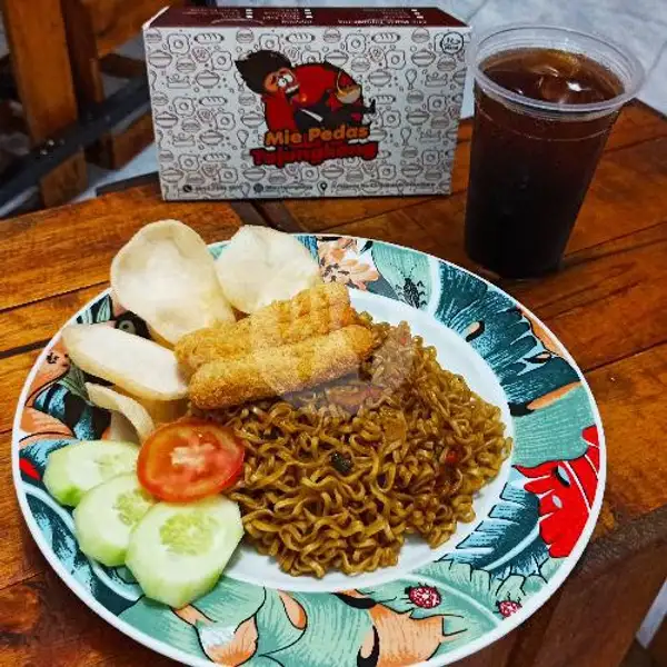 Paket Tajungkang Chiket Nuget + Lycee Tea Ice | Mie Pedas Tajungkang Sanduak Tampuruang, Pekanbaru