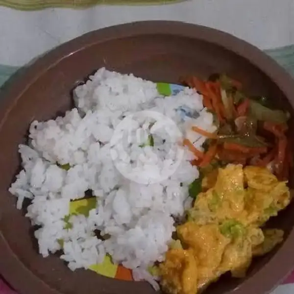 Paket Nasi Telur Dadar | Warung Hijau, Jogonalan Kidul