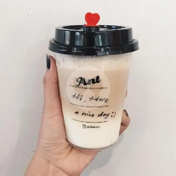 Flavour Latte Ice ( Hazelnut/Vanilla/Caramel/Pandan/Banana) | Ant Artisan Bakery & Coffee, Maskumambang