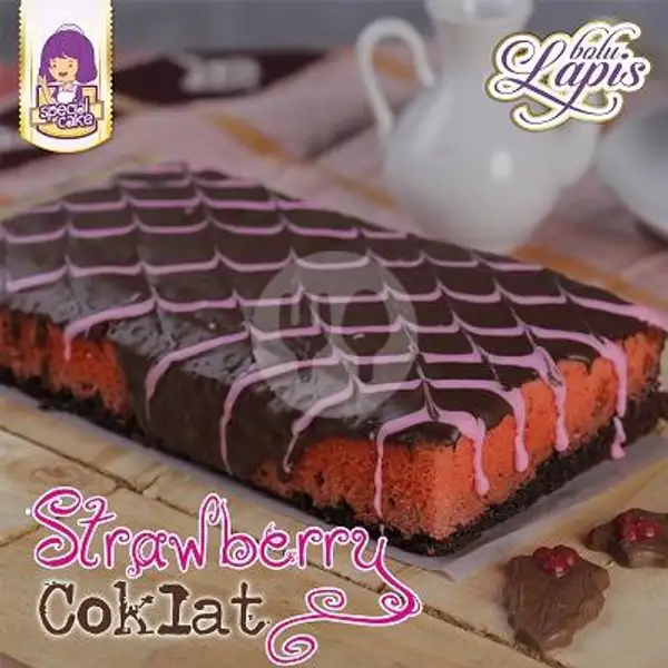 Strawberry Coklat | Bolu Lapis Special Cake, Bojongsari