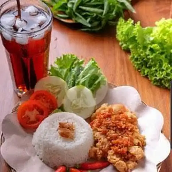Nasi Ayam Geprek+Es Teh Manis/Teh Manis Hangat | Warung Mama Citra Kota Tegal, Margadana