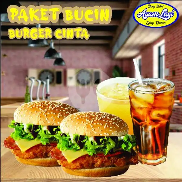 Paket Burger Cinta (Bucin) | Ayam Lagi Bang Zakki, Medan Satria