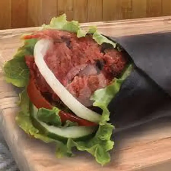 Black Kebab Sapi + Keju | Arabian Kebab & Burger, Kisaran Barat
