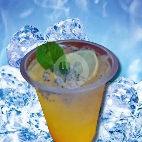 Orange mojito drink ice cup | Ramen Bos