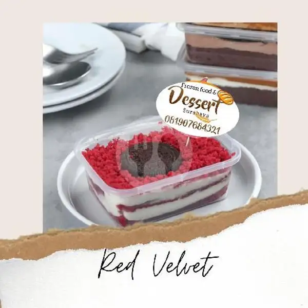Dessert Box Red Velvet Mini 250ml | Dessert Surabaya
