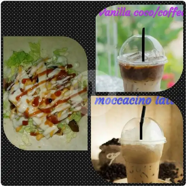 Paket Kenyang Ayah(Jumbo) | Kebab Burrito - Tea Coffee Milk - Milo Oreo - Kenz Sweet