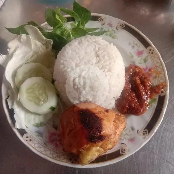Nasi+Ayam Bakar Sambal Lalapaan | Warung Bu Ning, Tandes