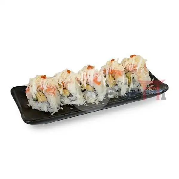 Cheesy Salmon Roll (5pcs) | Street Sushi, KSU Depok