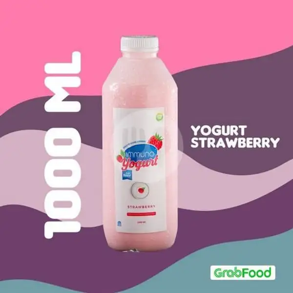 Strawberry Homemade Yogurt Drink 1000ml | Bebek Dower, Point Baranang Siang
