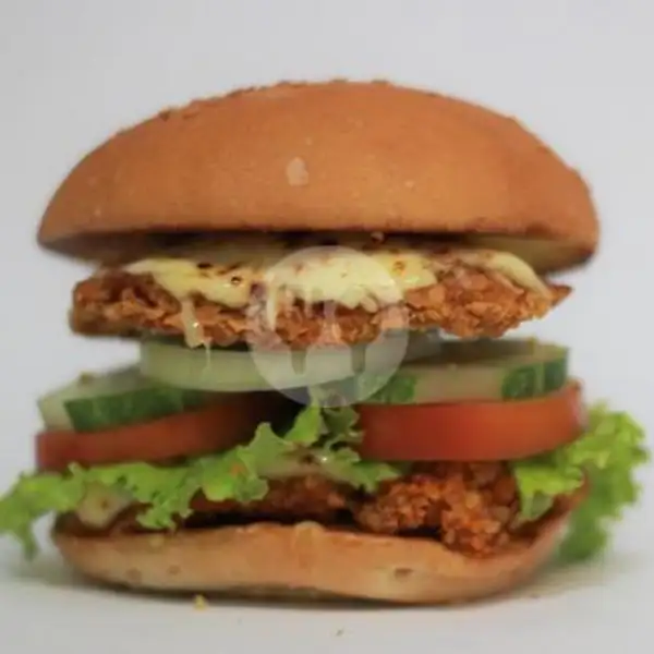 Double Chicken Premium Mozarella | Burger Time, Bidar