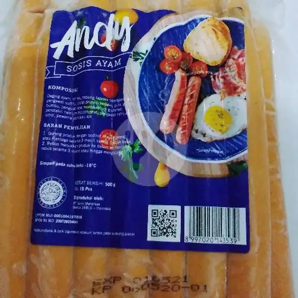 Sosis Ayam Andy 500gr | Mamih Frozen Food Cirebon, Dwipantara