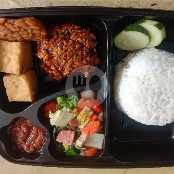 Paket Box Ayam Bakar+Sayuran | Love Vegetarian, Batam Kota