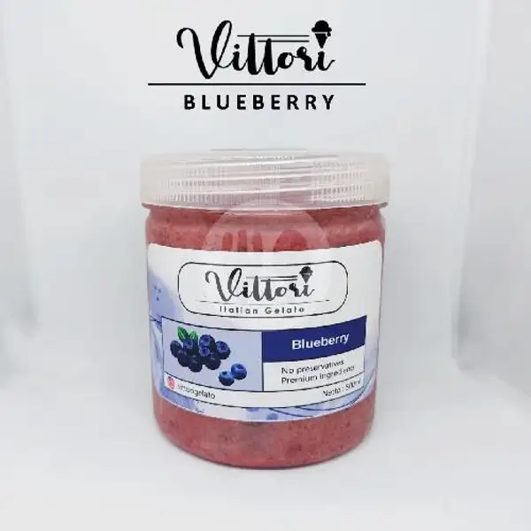 Ice Cream Es Krim Gelato Vittori - Blueberry | Vittori Gelato