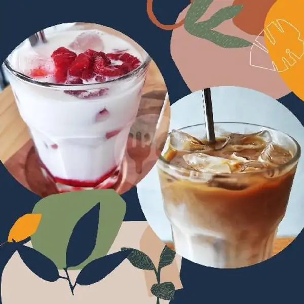 1 Strawberry Latte Dan 1 Kosu | Ruang Jaka Ngasem, Polowijan