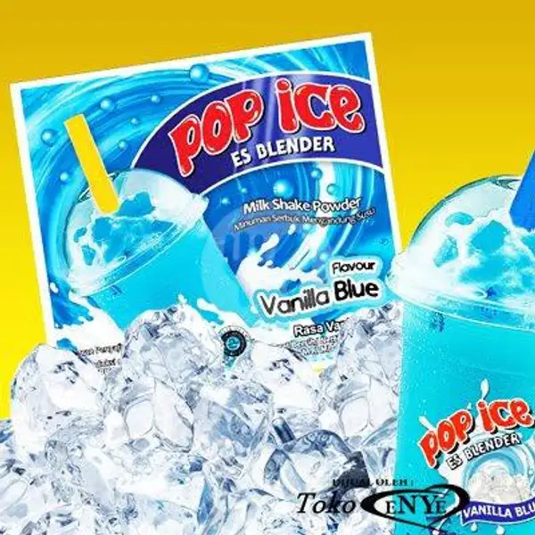 Pop Ice Vanila Blue | Nasi Goreng Tombo Luwe