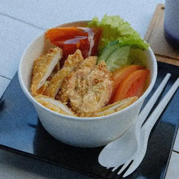 Chicken Katsu Rice Bowl | Kopi Kolbano