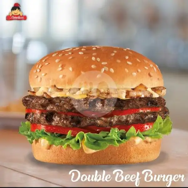 Double Beef Burger | Kebab Turki Aboebah,Pondok Terong