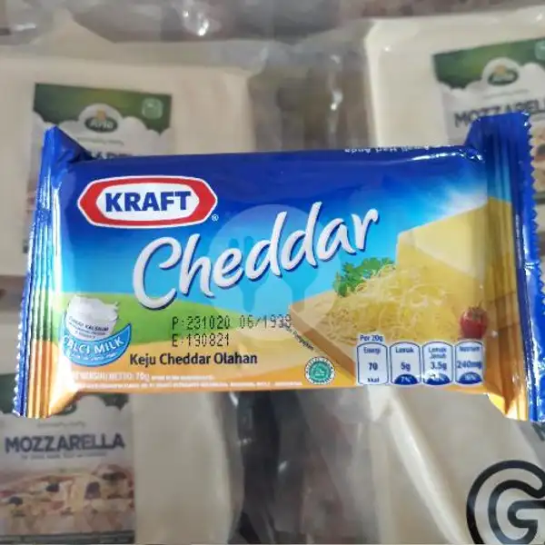 Kraft Cheddar 70 Gr | Berkah Frozen Food, Pasir Impun
