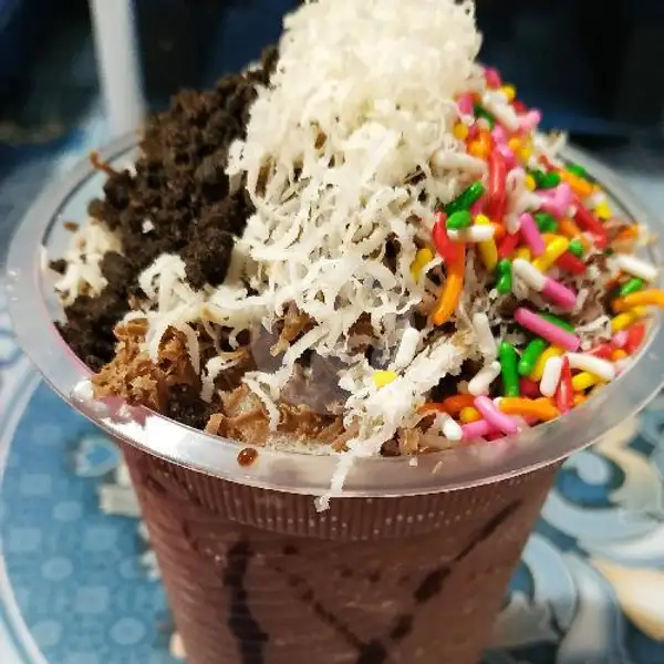 Pop Ice Toping Coklat (Cantumkan Pilihan Rasa) | Roti Bakar Kedai Transit, Halim Perdana Kusuma