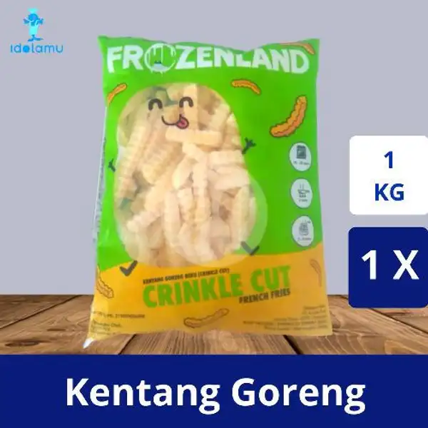 Frozenland Crinkel Cut 1kg | Frozen Food, Tambun Selatan