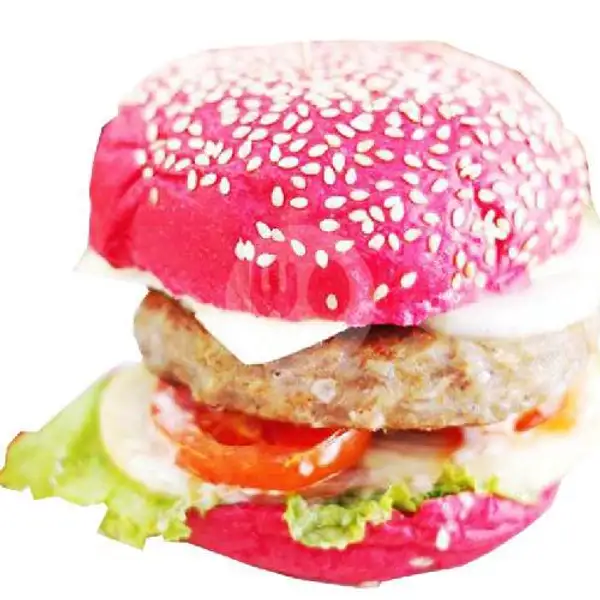 Red Burger Jumbo Spicy | Kebab Bosman, Warung Kopi Hitam Putih