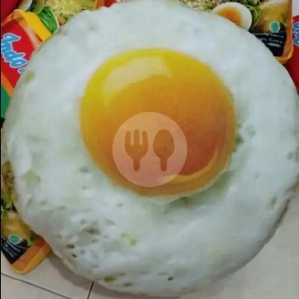 Telur Ceplok + Tabur Bawang Goreng | Ayam Bakar dan Rendang, Sukarami