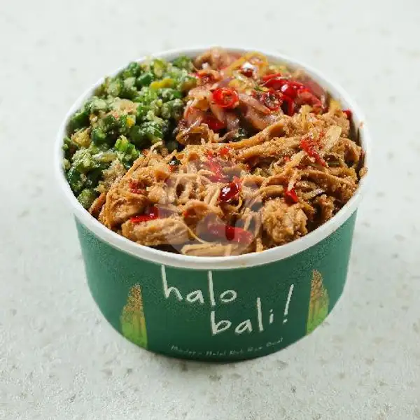 Nasi Ayam Suwir Pelalah | Halo Bali, Menteng