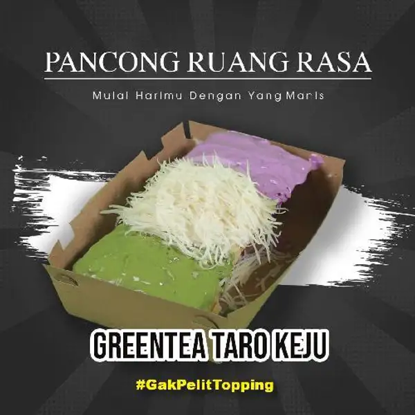 Pancong Double Taro Greentea Keju | Pancong Ruang Rasa, Sawangan