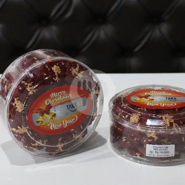 Red Velvet Cookies Toples Bulat | Takadeli Cake Botique, Siliwangi
