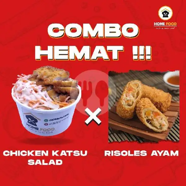 COMBO HEMAT - Chicken Katsu Salad Dan Risoles Ayam | Home Food, Cipondoh