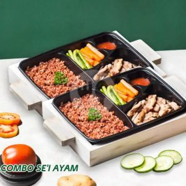 Paket Combo Sei Ayam Brown Rice | Dietgo, Makanan Diet Sehat, Sumur Bandung