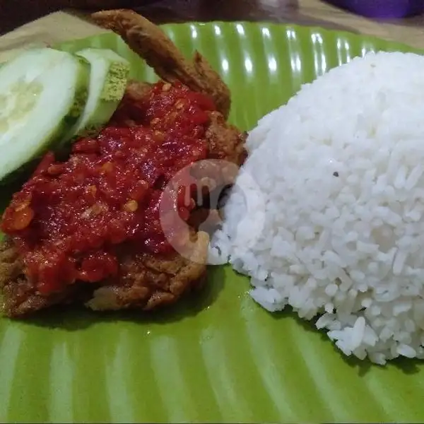 Ayam Geprek + Nasi Cabe Merah | Pecel Ayam Sambal Uleq & Nasi Goreng Doa Bunda, Kuranji