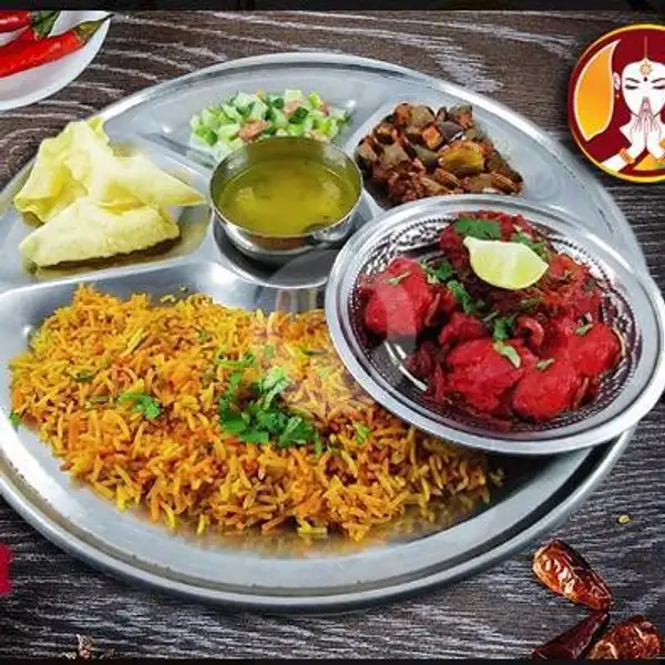 Plating Briyani Chicken Spicy 65 | Prabhu Curry House, Prabudimuntur
