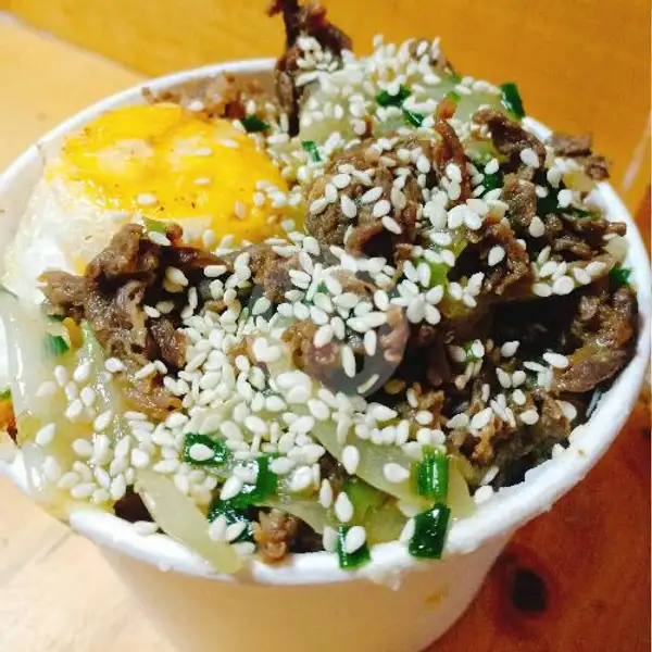 Ricebowl Beef Gyudon + Telur FREE ES TEH | Dapur Bunda Fifin, Kelud