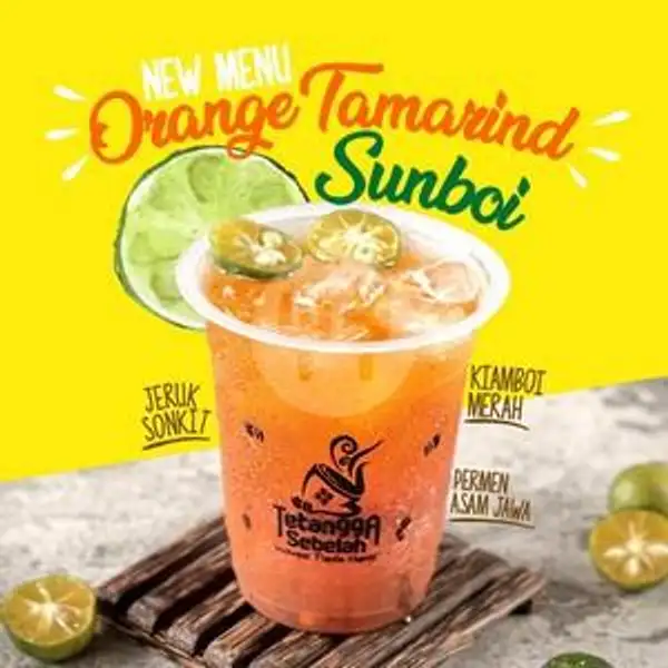 Paket 4 gelas Orange Tamarind Sunboi ( M ) | Kopi Tetangga Sebelah, Duta Mas