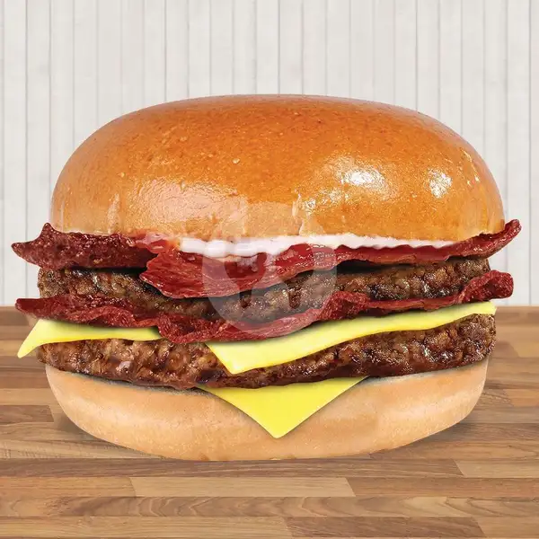 Double Stacker Burger Ala Carte | Wendy's, Transmart Pekalongan