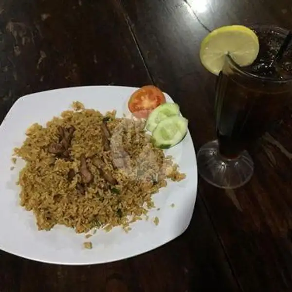 Nasi Goreng Sapi + Lipton Ice Lemon Tea | Nasi Goreng Aeps, Dr Setiabudhi